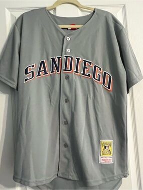 Mitchell & Ness San Diego Gray Baseball Jersey Tony Gwynn